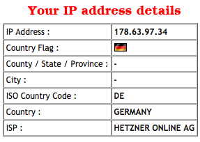 germany ip address