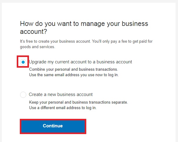 paypal 2018 upgrade to bussiness account p4